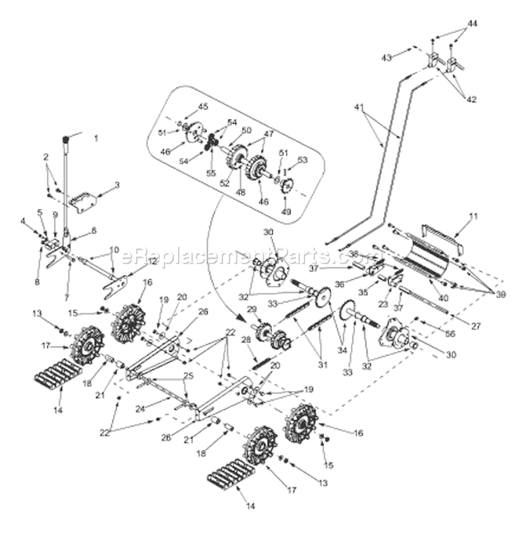 Page F Diagram and Parts List for 31BH763G401 2003 Yard Man Snow Blower